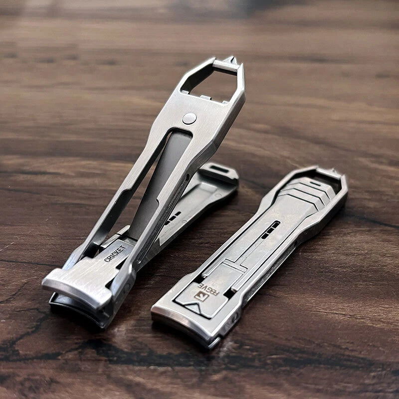 EDC 420 Powder Steel Nail Clippers Anti Splash High-end Fingernail Cutter Tool 07FC0E-D4 - KOEEK