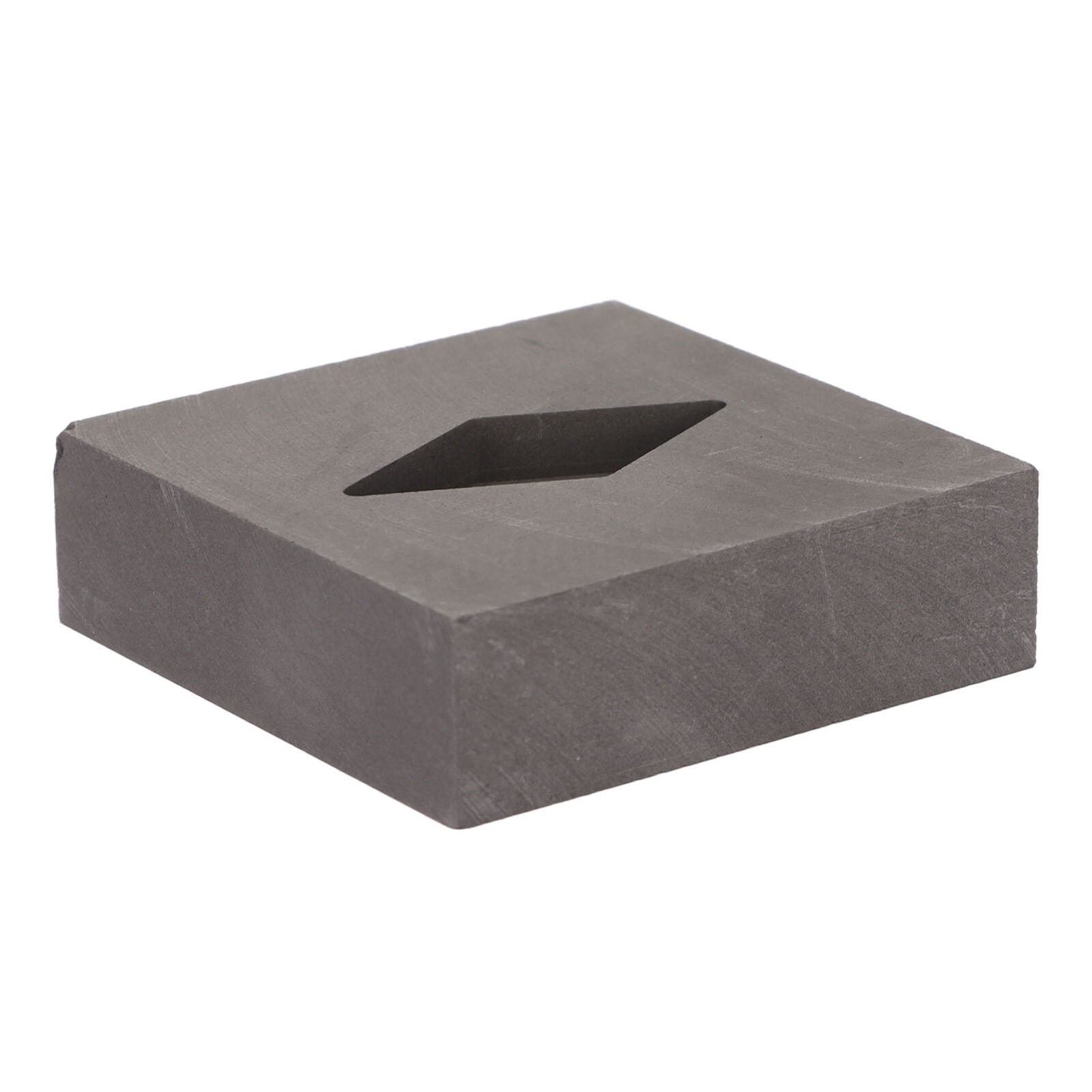 new Graphite Crucible Rhombus Shape Metal Refining Scrap Melting Ingot 50 X 50 X HGF koeek - KOEEK