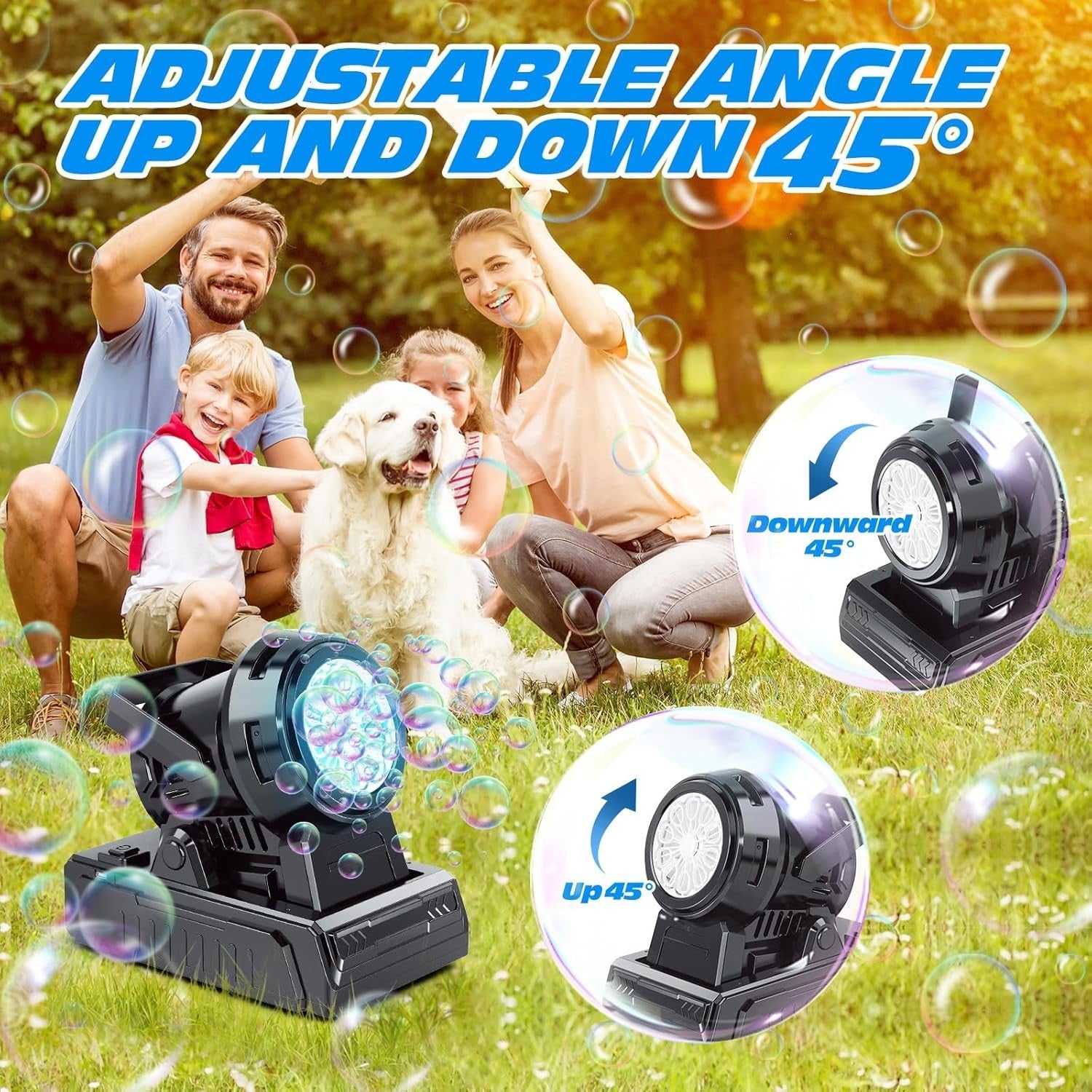 new Bubble Machine – 10-Hole Automatic Blower, 20000+ Bubbles Per Minute,... 07FC0E-D4 - KOEEK