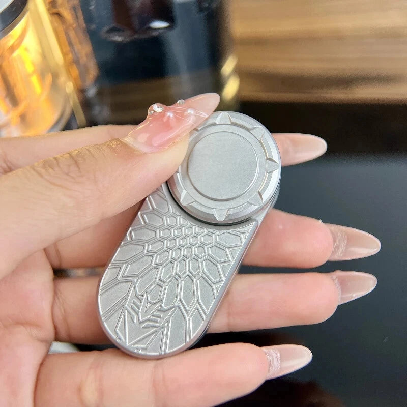 EDC Five in one Fidget Spinner Push Card Slider Ratchet Button Fingertip Toy 07FC0E-D4 - KOEEK