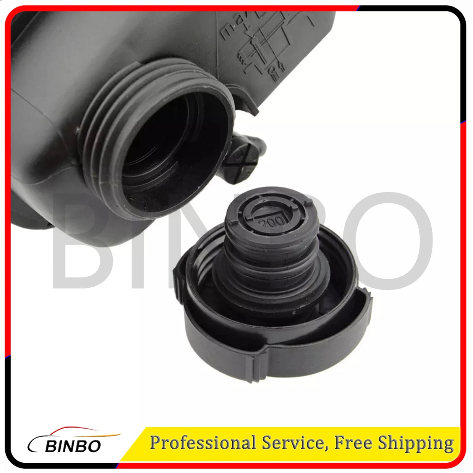 Coolant Expansion Tank w/ Cap for BMW E31 E38 E39 E52 540i 740i 850i 17111741167 07FC0E-D4 - KOEEK