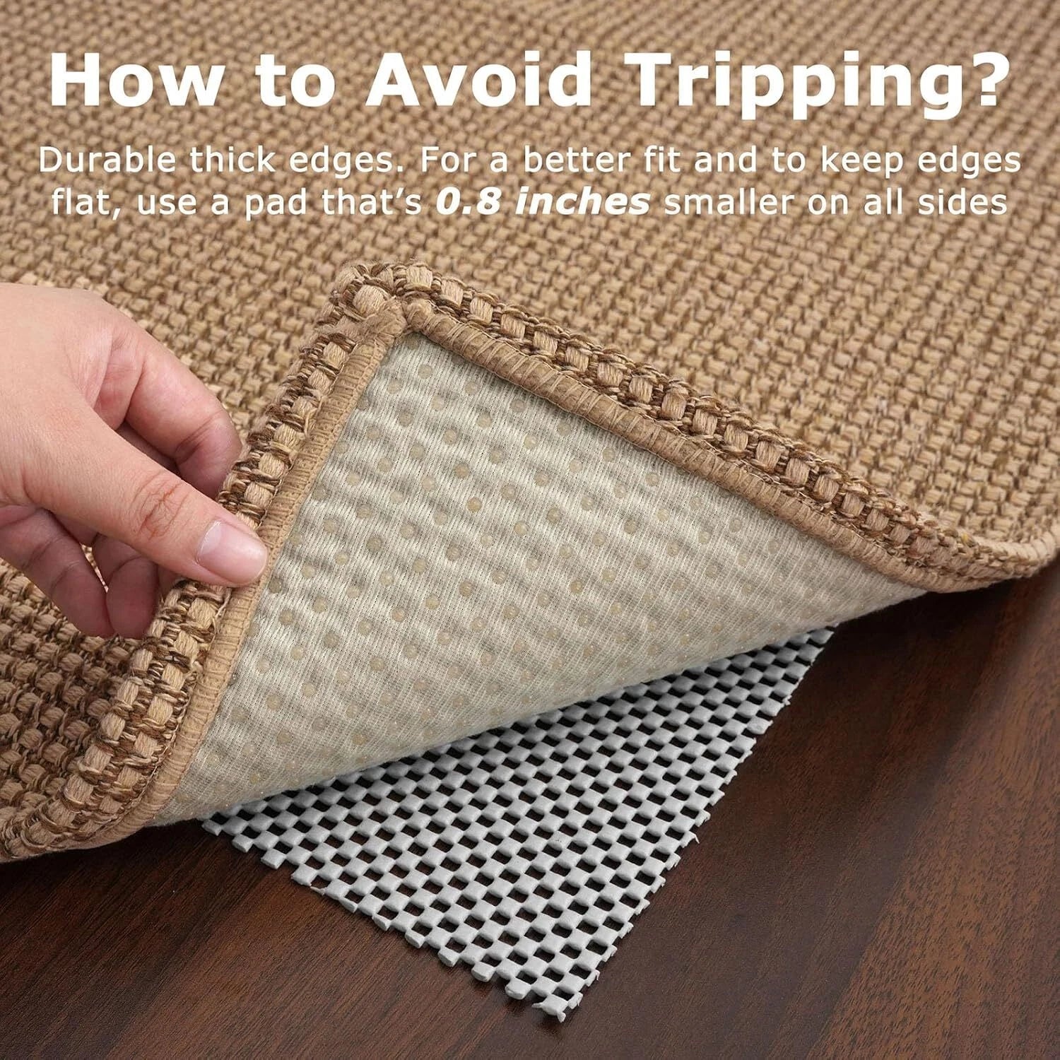 Boho Rugs for Entryway 3x5 ft Washable Area Rug Non Slip Rubber Backed Entry Rug 07FC0E-D4 - KOEEK