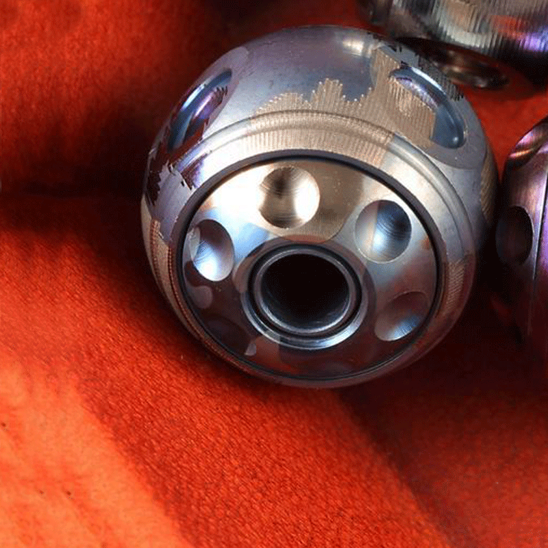 Titanium Spinning Top Toy EDC Knife Lanyard Bead DIY Necklace Bracelet Pendant 07FC0E-D4 - KOEEK