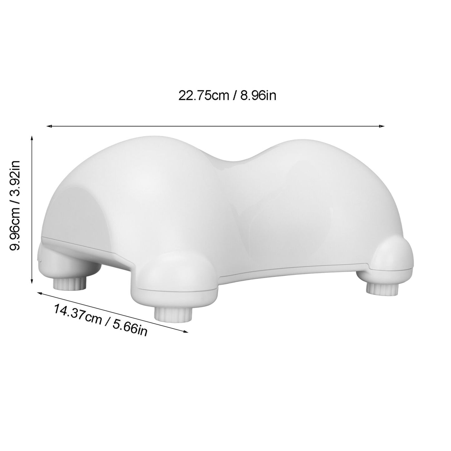 new Neck Stretcher Spine Massage Ergonomic Traction Neck Traction Device(White ) HGF koeek - KOEEK