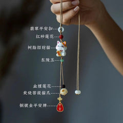 Cat Car Hanging Ornament Interior Rearview Mirror Pendant Accessory 07FC0E-D4 - KOEEK