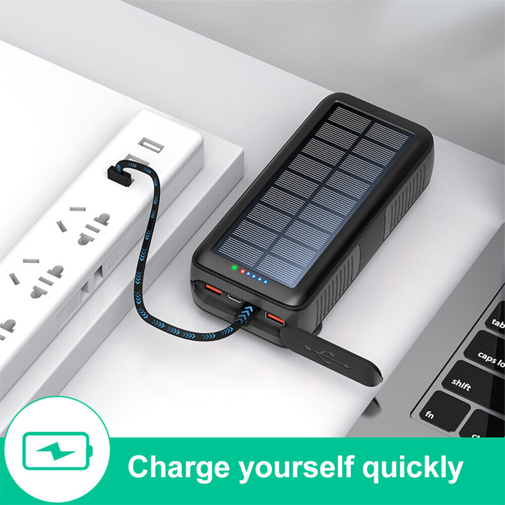 ny Bærbar 100W USB Folde Solpanel Oplader Solar Power Bank til mobiltelefon USA