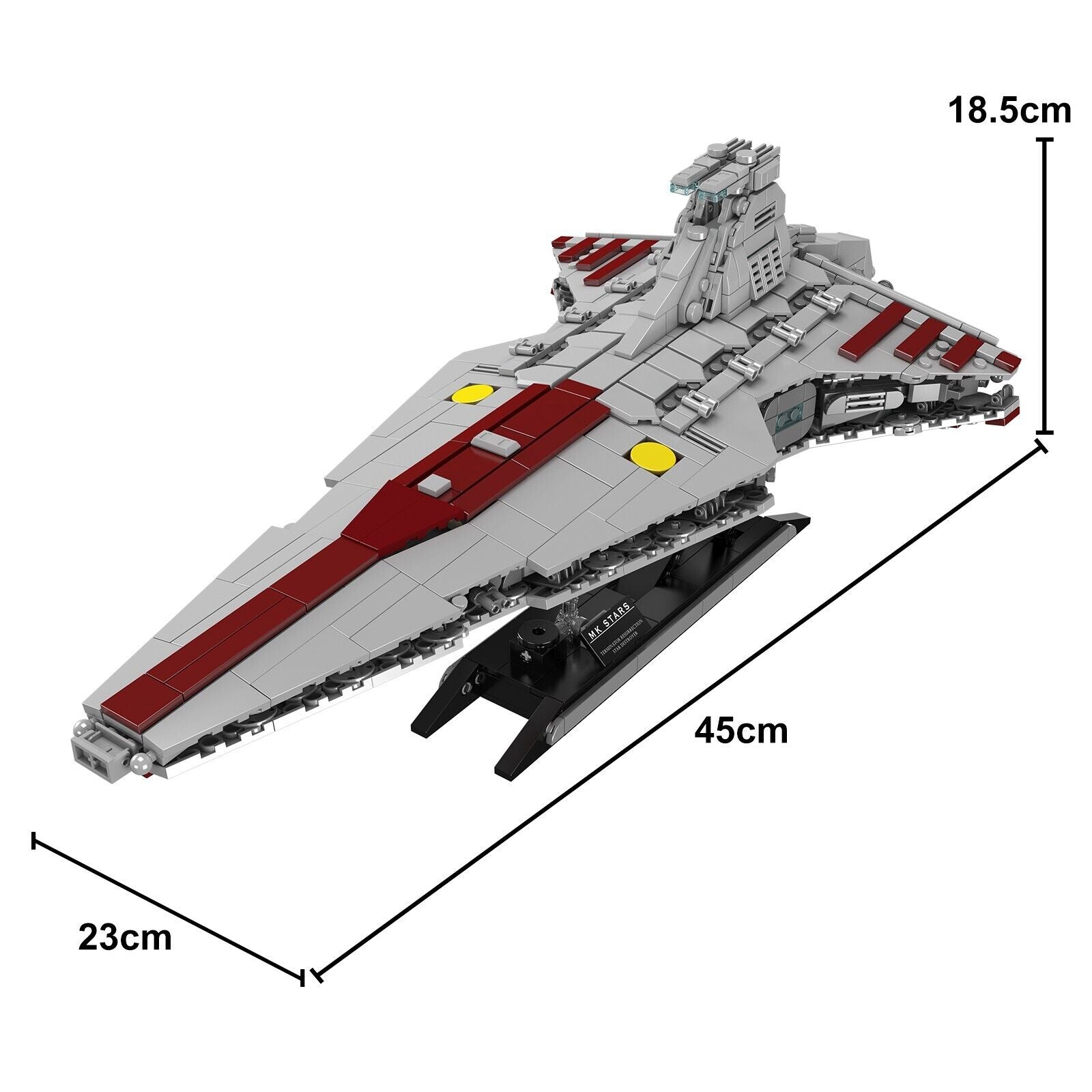 new Mould King 21074 Attack Cruiser Star Destroyer Starship Building Block Toy UCS MOULD KING - KOEEK