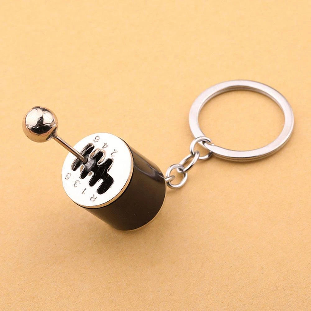 EDC Gear Stick Metal Knob Box Speed'Shift Fidget Toy Keyfob Car Keychains Gift 07FC0E-D4 - KOEEK