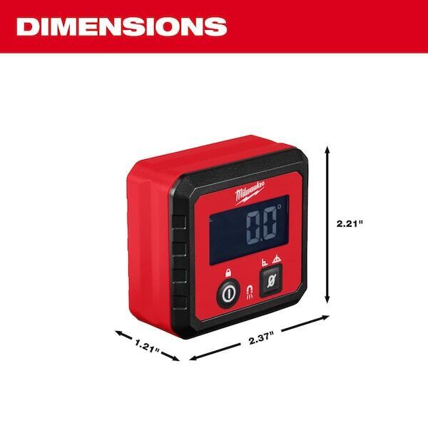 Milwaukee Tool Digital Angle Gauge 48-22-5602 MILWAUKEE TOOL - KOEEK