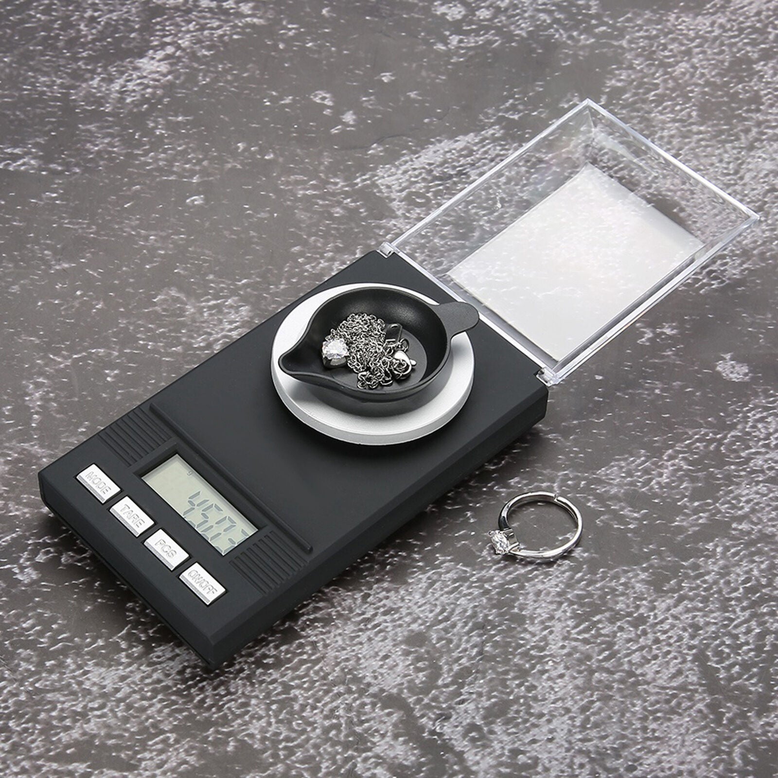 new Mini Portable High Accuracy 0.001g Pocket Jewelry Scale With LED Digital HGF koeek - KOEEK