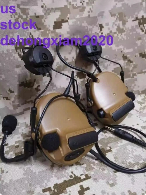 TCA Tactical Comtac-III C3 Headset Peltor Helmet Ver. Noise Reduction Headphone TCA - KOEEK