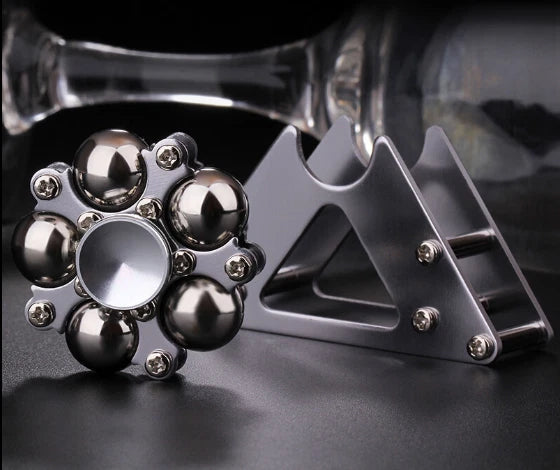 Stainless Steel Hand Twisting Spinning Top Gyro Gyroscope Spinner Top Toys 07FC0E-D4 - KOEEK