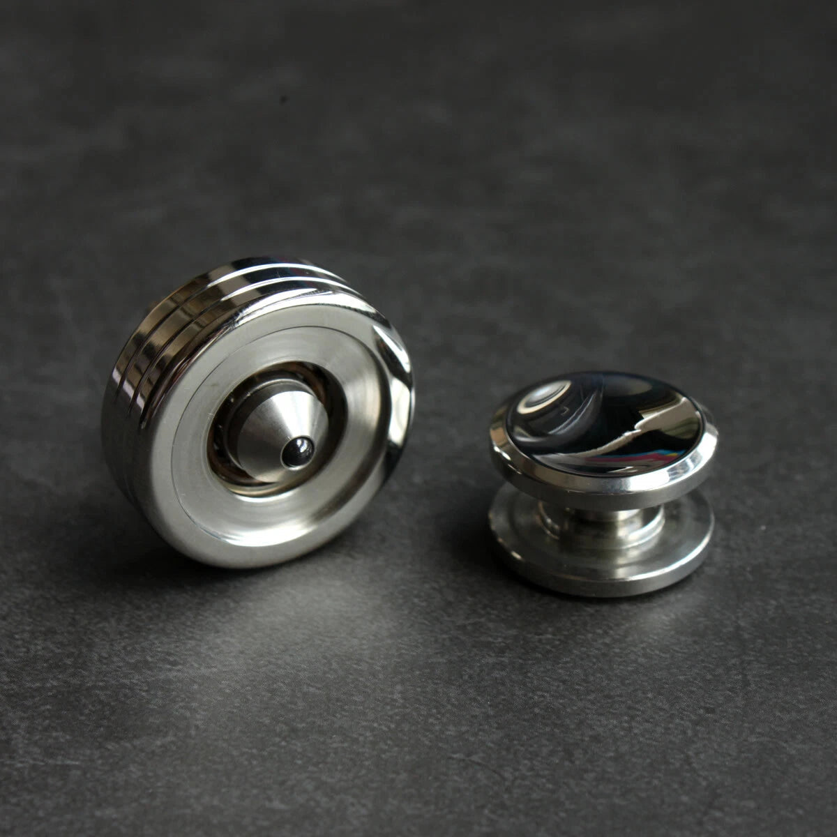 2 in 1 Spinning Top Spinner Creative Brass Ceramic Bead Super Precision EDC Toys 07FC0E-D4 - KOEEK