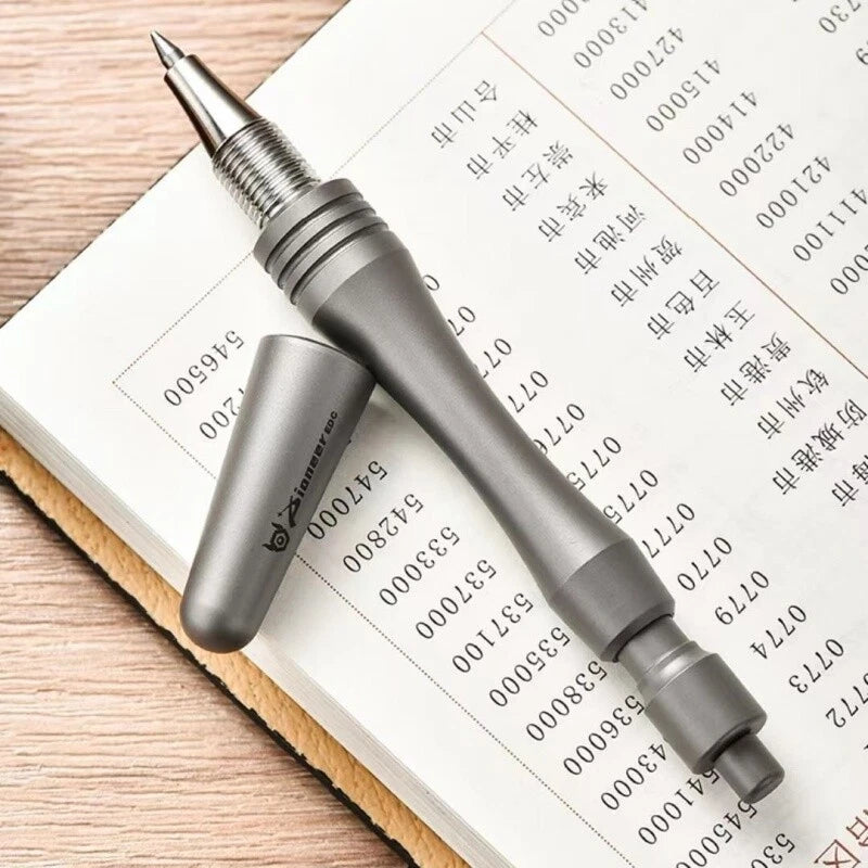 EDC Titanium Ballpoint Pen Signature Writing Pocket Pen Business Office Gift 07FC0E-D4 - KOEEK