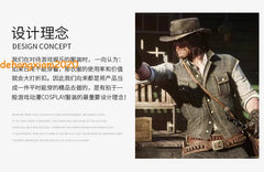 John Marston Denim Vest Cosplay Costume Men's Vest Short Sleeves RDR2 Outfit 07FC0E-D4 - KOEEK