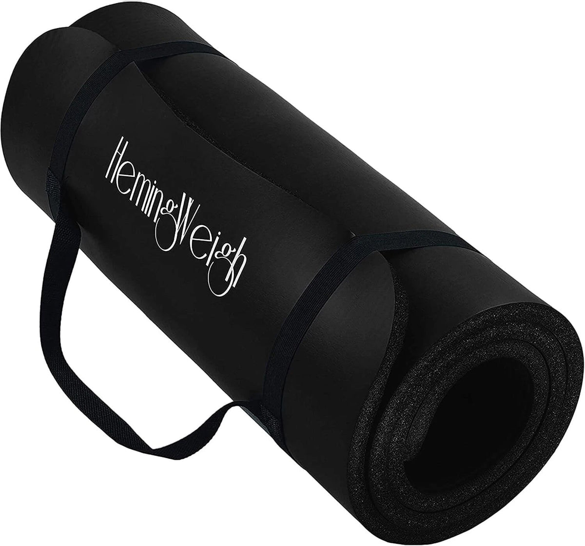 1 Inch Extra Thick Non-Slip Yoga Mat - Exercise Mat for Home Workouts, Black 07FC0E-D4 - KOEEK