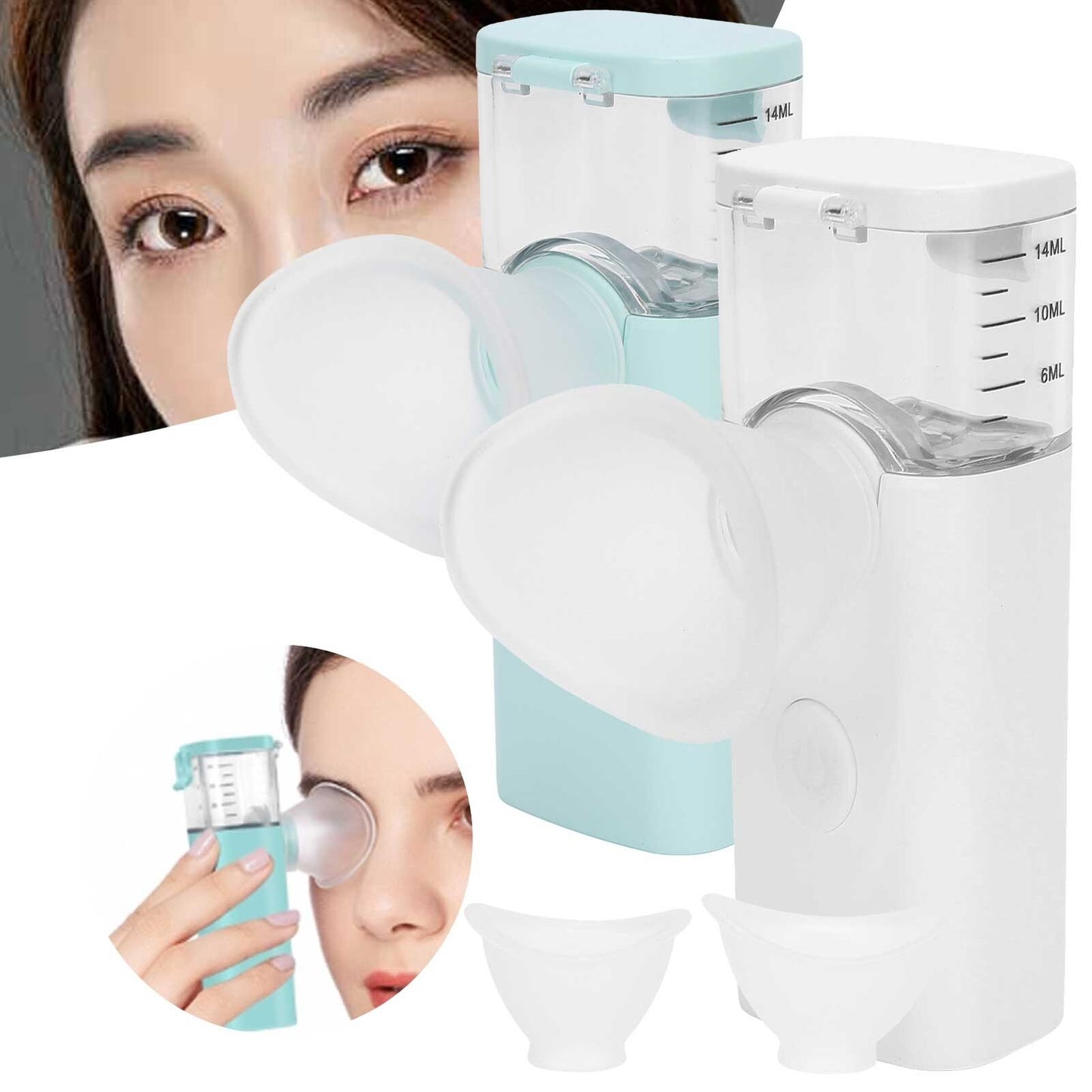 new USB Charging Handheld Eye Care Spray Portable Eye Moisturizing Cleaning Soot ABE koeek - KOEEK