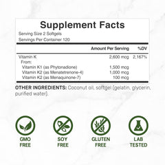 new DEAL SUPPLEMENT Premium Vitamin K Complete - High Potency K2 (MK-7... DEAL SUPPLEMENT - KOEEK
