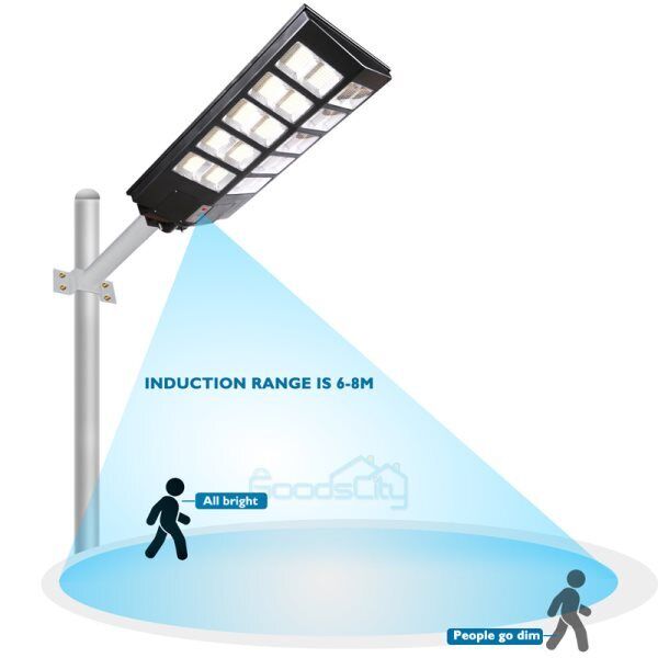 ny kommerciel LED Solar Street Flood Light Udendørs Dusk To Dawn Big Road Væglampe