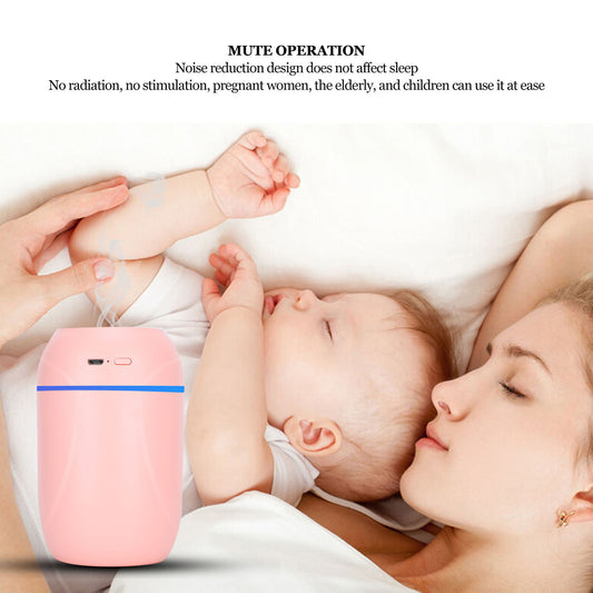 ny 300ml luftfukter USB-lading Aroma Oil Diffuser Portable Mute Car Air F ABE