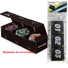 TAKARA TOMY 3on3 Deck Case Black Burst Beyblade X Accessory Set BX-57 Official TAKARA - KOEEK