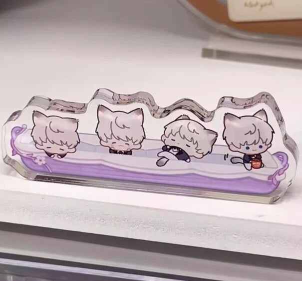 Love and Deepspace Cat Meow Q Ver Acrylic Stand Figure Decor Model Acrylic Tile 07FC0E-D4 - KOEEK