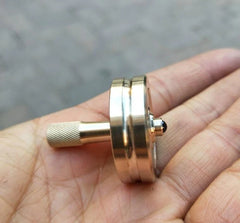 Brass Hand Twisting Spinning Top Gyro Gyroscope Collection Spinner Toys Gift 07FC0E-D4 - KOEEK
