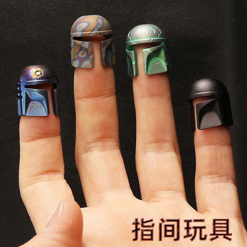 Titan Alloy Paracord Bead Knife Pendant EDC DIY Accessories Mandalorian Helmet 07FC0E-D4 - KOEEK