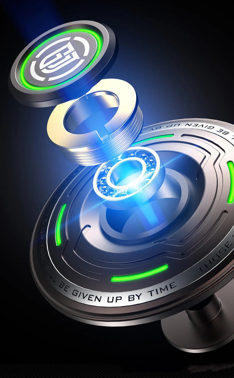 Metal Luminous UFO Hand Spinner Creative EDC Fingertip Gyro Adult Antistress Toy 07FC0E-D4 - KOEEK