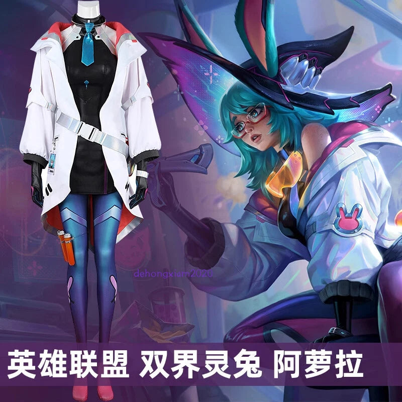 Game League of Legends Aurora Cosplay Costume Outfit LOL Halloween Full Set 07FC0E-D4 - KOEEK