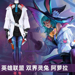 Game League of Legends Aurora Cosplay Costume Outfit LOL Halloween Full Set 07FC0E-D4 - KOEEK