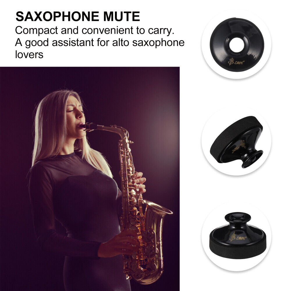 new  Saxophone Mute Alto Stand Noise Remove Accessory for Sound Reducer koeek - KOEEK