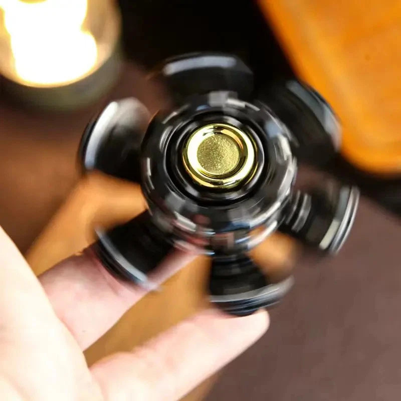 Open Armor Linkage Stainless Steel Fidget Spinner - EDC Stress Relief, ADHD Toy 07FC0E-D4 - KOEEK