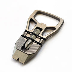 Titanium Alloy Keychain Pry Bar Crowbar Bottle Opener Outdoor Multi EDC Tools 07FC0E-D4 - KOEEK