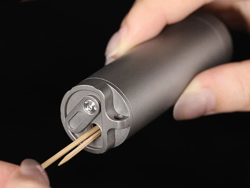Waterproof Titanium Medication Pill Container Box Bottle Case Keychain Holder 07FC0E-D4 - KOEEK