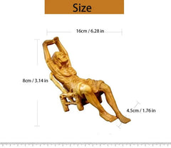 6.28 in Exquisitely Wooden Buddha Statue Elder Rohan Wood Carving Ornament 07FC0E-D4 - KOEEK