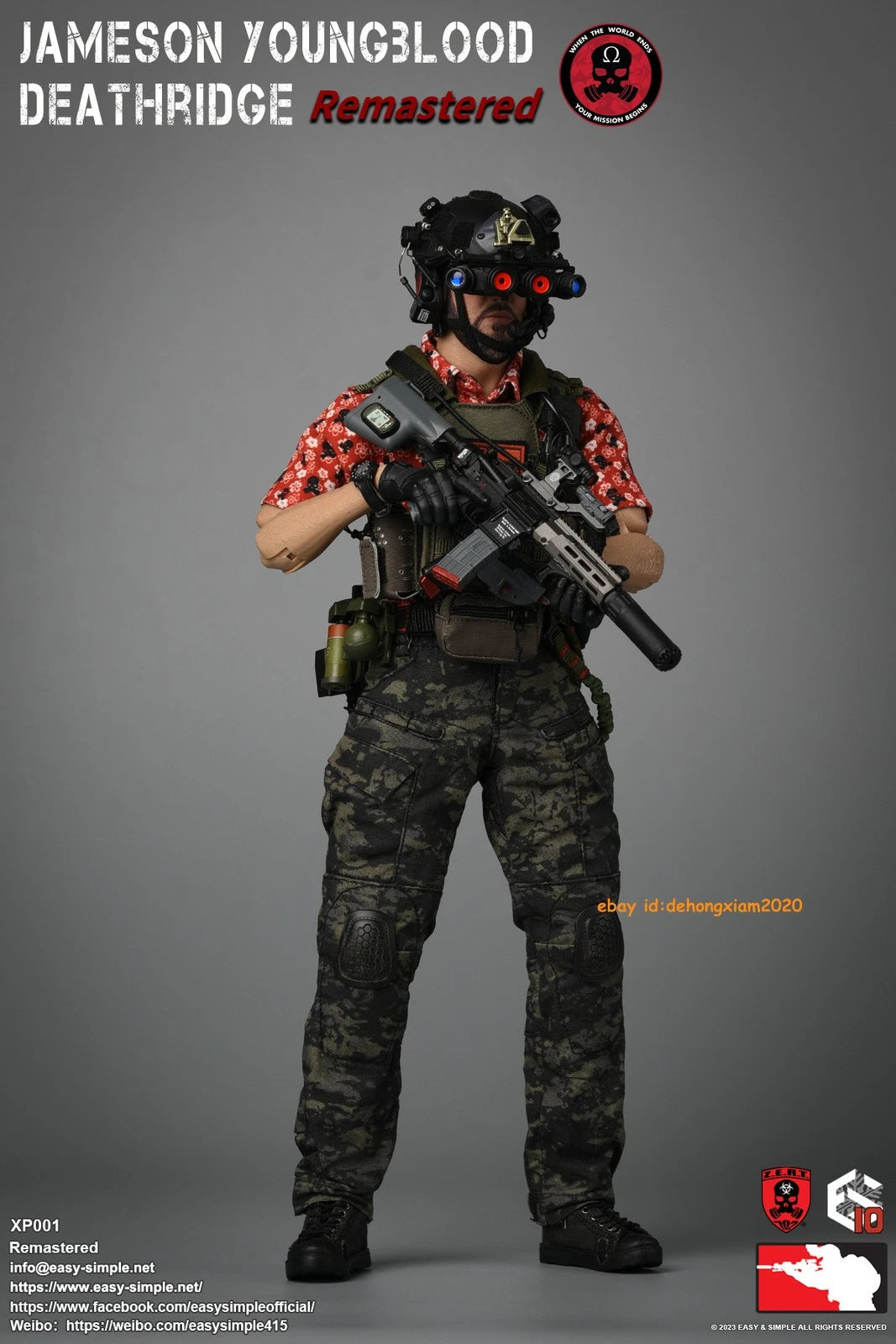 1:6 Scale Easy & Simple ZERT Jameson Deathridge Remastered 12" Action Figure Toy EASY_&_SIMPLE - KOEEK