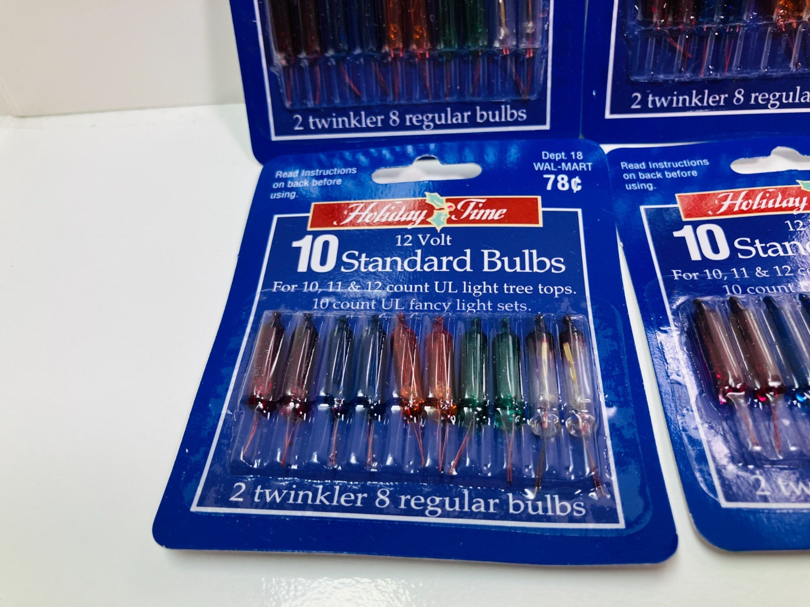 ( 4 ) Vintage packs  Mini Replacement Bulbs 12v for  Christmas  Light Sets 07FC0E-D4 - KOEEK