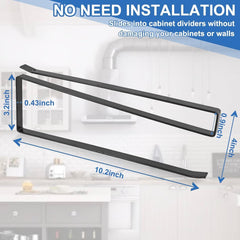 new 2 Pack Tumbler Lid Organizer, Premium Storage Hook Up to 20 Black 07FC0E-D4 - KOEEK