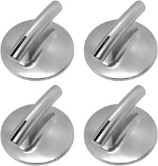 new 4Pcs 74010839 Surface Burner Knob Replacement Parts for Maytag Silver 07FC0E-D4 - KOEEK