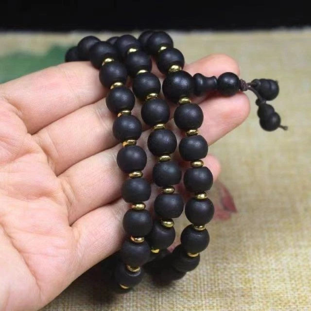 Vietnamese Agarwood Bead Bracelet 10mm Old Material Water Sink Agarwood 07FC0E-D4 - KOEEK
