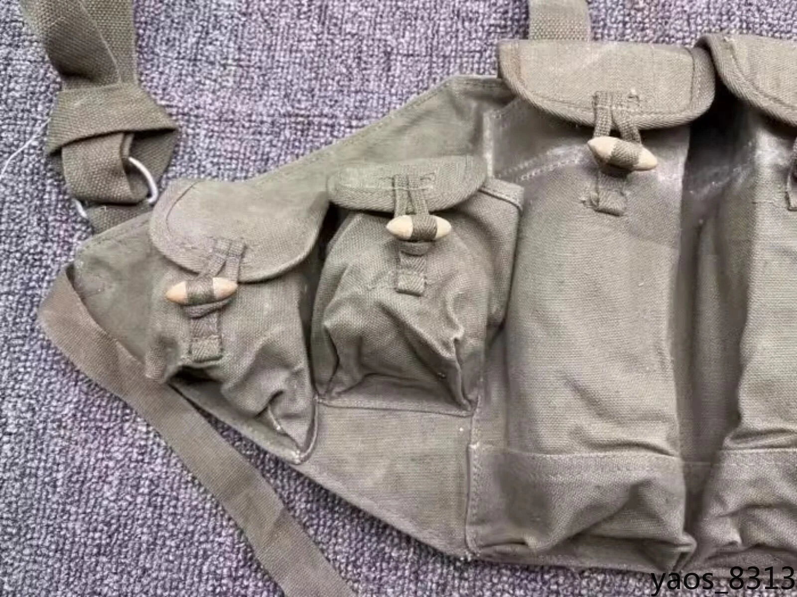 Russia AK Chinese 56 Tactical Chest Rig Vest Pouch with Belt Canvas Bag 07FC0E-D4 - KOEEK
