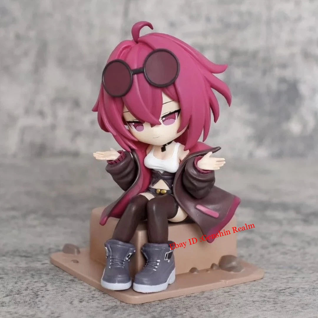 Anime Honkai: Star Rail Kafka Cute Sitting Position Pvc Figure Model Decor Gift 07FC0E-D4 - KOEEK