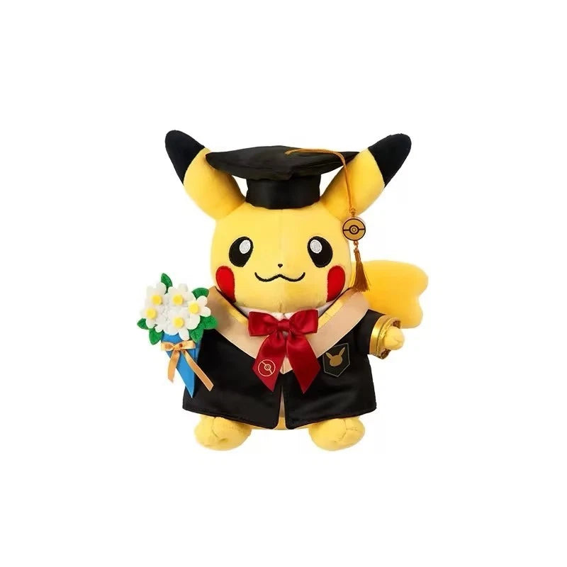 official Pokemon Center We've Graduated Series Pikachu Male&Female Keychain&Toy POKEMON - KOEEK