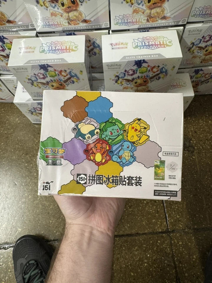 IN STOCK 10Sealed Box Pokemon Chinese 151 Puzzle Fridge Magnet  Sealed Slim Pack 07FC0E-D4 - KOEEK
