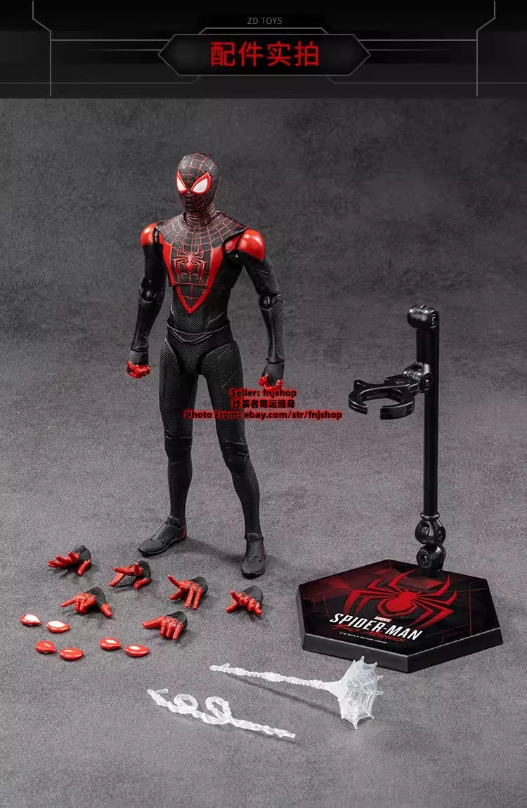 ZD Toys Spider-Man Miles Morales 1/10 Collectible 7in Action Figure IN STOCK ZD_TOY - KOEEK