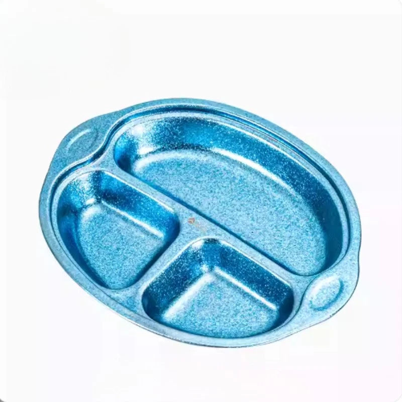 Pure Titanium GR1 3-in-1 Tableware Dinner Plate Ultra Light Divided Food Plate 07FC0E-D4 - KOEEK