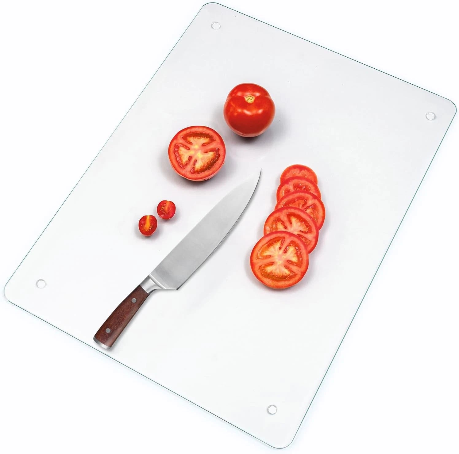 Large tempered glass cutting board, dimensions 18 inches × 24 inches 07FC0E-D4 - KOEEK