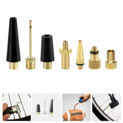 new Abs Brass Inflation Adapter Bike Tool Pump Needle Ballon Inflater Portable koeek - KOEEK