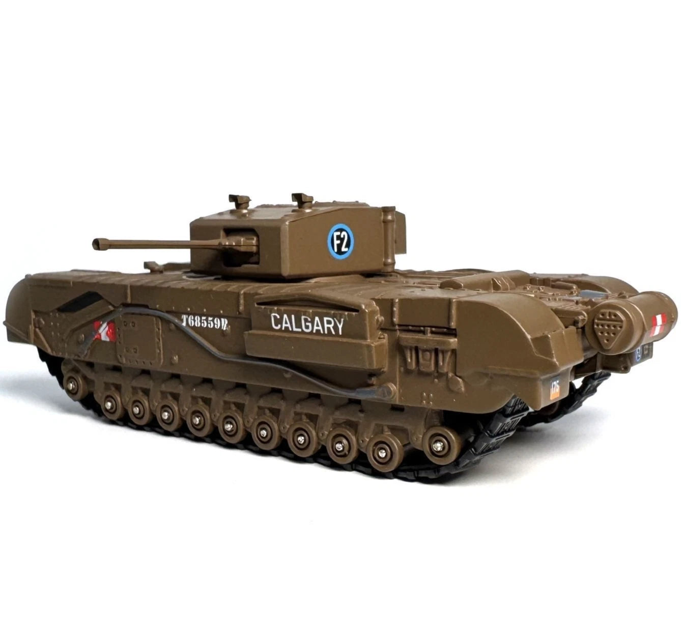 1/76 Churchill Tank MkIII 1st Canadian Army 1942 WWII Military Alloy Collectible 07FC0E-D4 - KOEEK